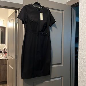 Banana Republic black shift dress a